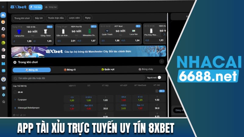 App tài xỉu trực tuyến uy tín và chất lượng 8XBET