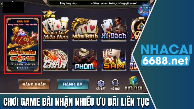 Chơi game bài để nhận về nhiều ưu đãi liên tục