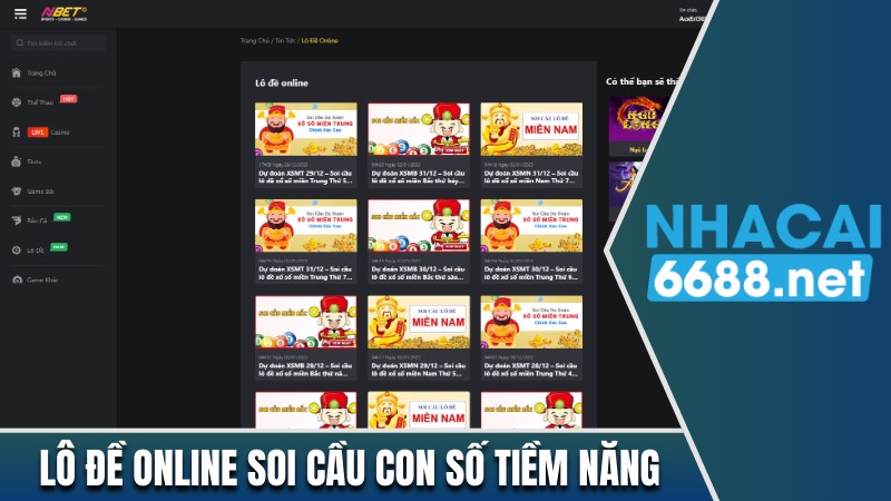 Chuyên mục lô đề online soi cầu con số tiềm năng