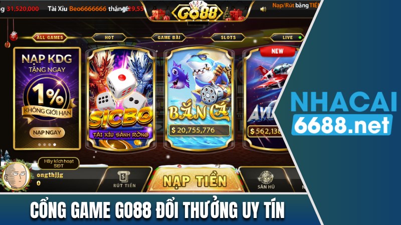 Cổng game Go88 đổi thưởng uy tín tại Đông Nam Á