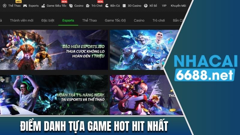 Điểm danh tựa game hot hit nhất tại JBO