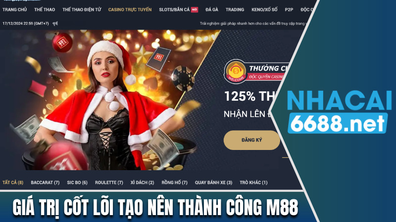 Giá trị cốt lõi tạo nên thành công của M88 