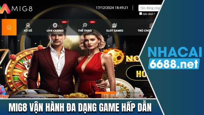 Mig8 cung cấp đa dạng game lô đề hấp dẫn