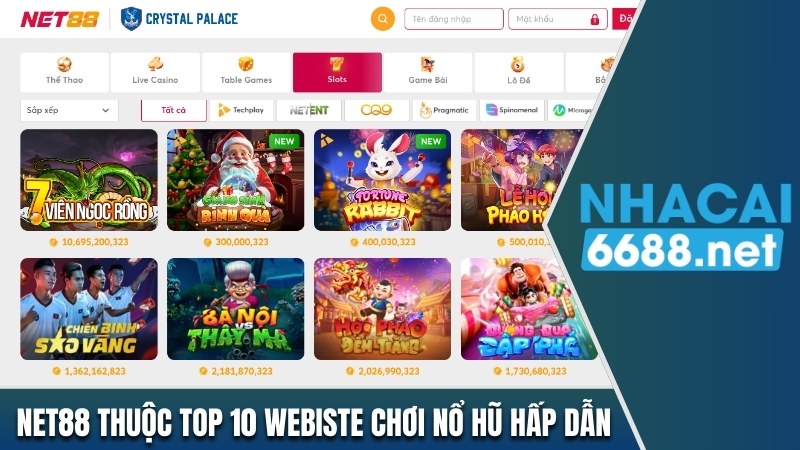 Nhà cái chơi nổ hũ Net88