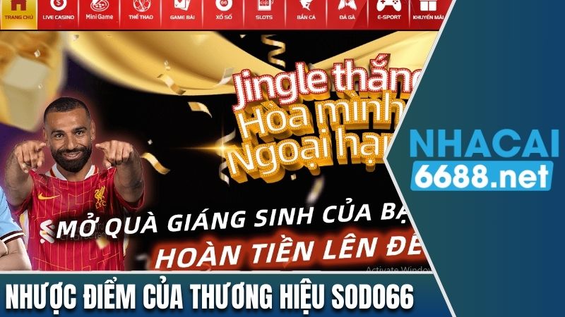 Nhược điểm của thương hiệu game cá cược Sodo66