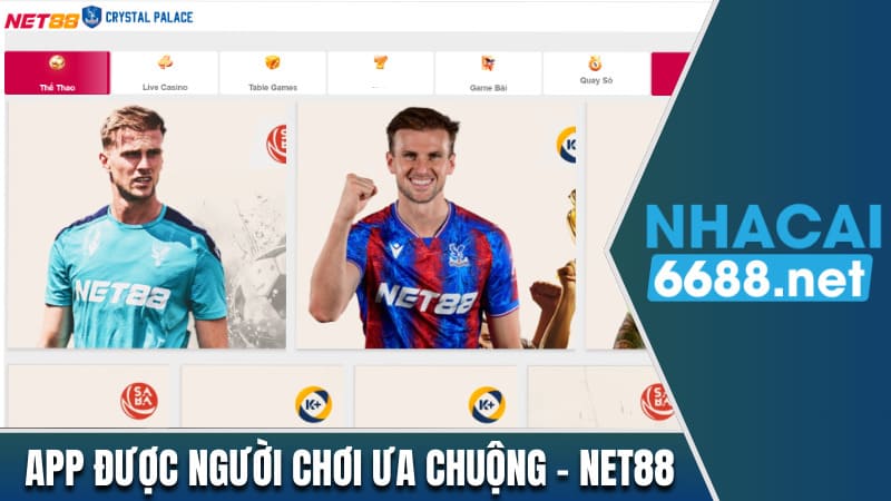 Ứng dụng Net88 được người chơi ưa chuộng